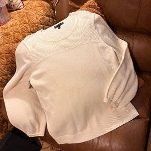 Banana Republic Ivory Wool Blend Sweater SZ Large